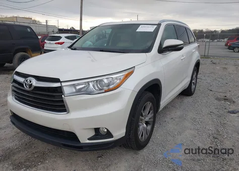 2015 Toyota Highlander Xle V6 z USA, uszkodzony, nr VIN 5TDKKRFHXFS091272